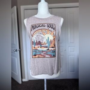 Graphic ‘Magical Soul’ Tank Top size Large